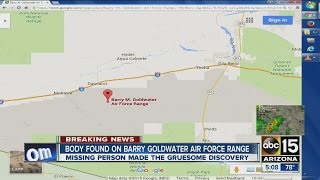 Body found on Barry Goldwater Air Force Range