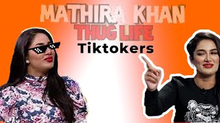 Mathira Destroying Tiktokers | Memes By Unknown