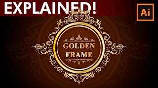 Adobe Illustrator Tutorial - How to design a Golden Frame