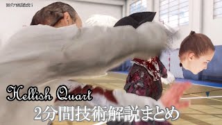 【Hellish Quart総集編】2分間技術解説まとめ【ゆっくり実況＆武術解説】