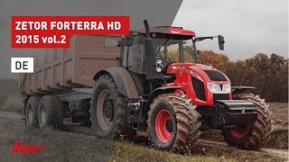 Der ZETOR FORTERRA HD mit Biomassetransport im Einsatz 2015 DE