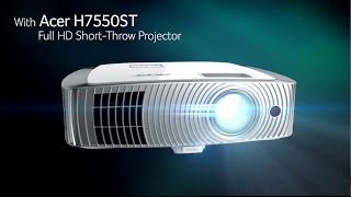 Acer H7550ST - Full HD Short-throw Projector (features and highlights)