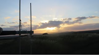 Floureon FC200 and HB9CV antenna tests on PMR446 (Highdown Hill 05.07.2020)