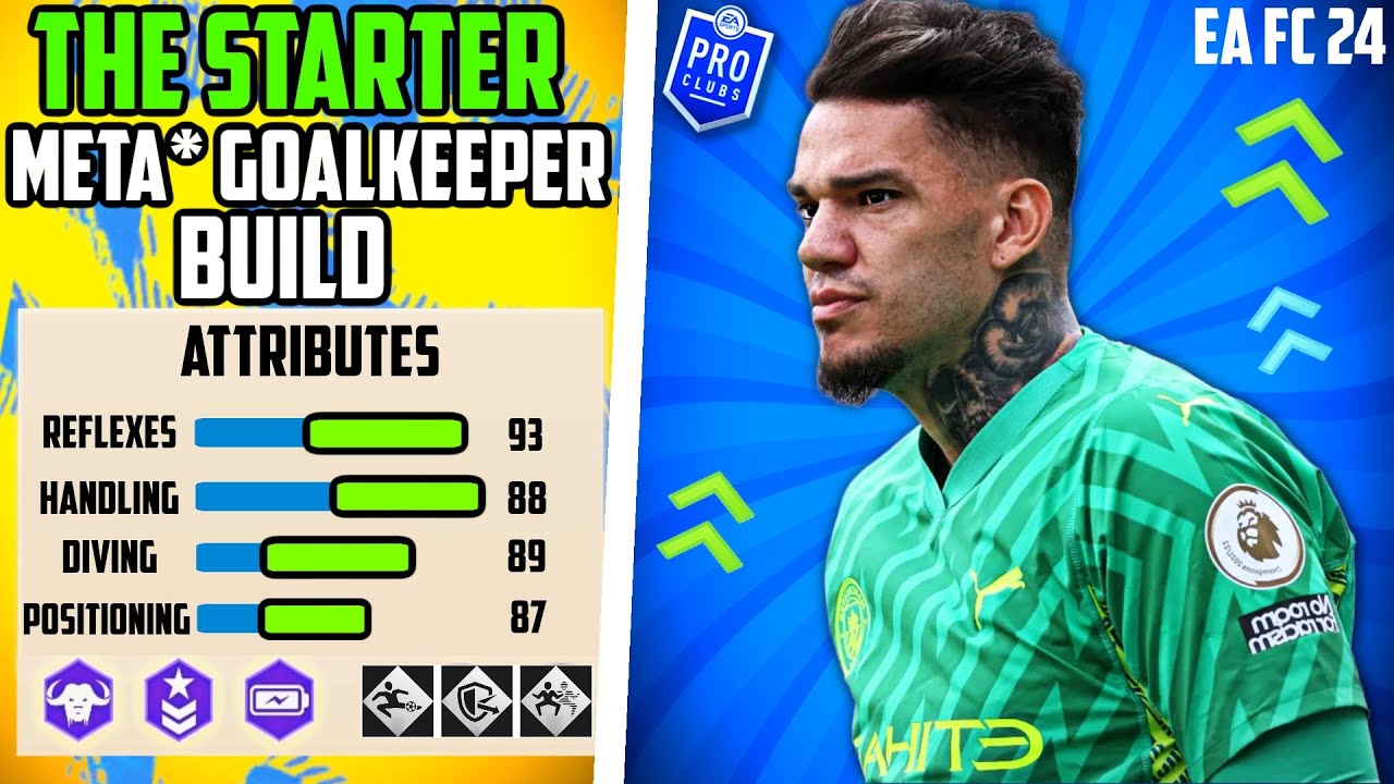 BEST STARTER *META* GOALKEEPER BUILD EA FC 24 Pro Clubs - YouTube