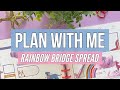 Plan With Me - Big Happy Planner - Custom Spread for the Loss of a Pet - Rainbows & Clouds 🌈☁️