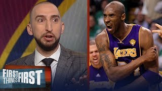 Nick Wright rips Kobe for his condescending remarks on LeBron James | NBA | FIRST THINGS FIRST