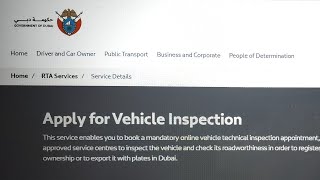 How to book RTA Vehicle Inspection Appointment ( complete process explained)