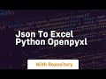 json to excel python openpyxl