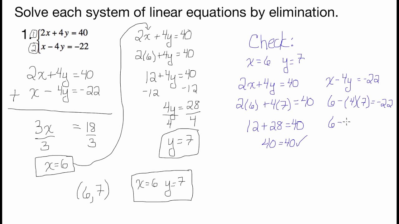 Solve Each System Of Linear Equations By Substitution Tessshebaylo Solve Each System Of Linear Equations By Substitution Tessshebaylo