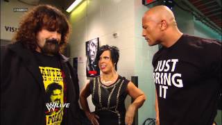 Mick Foley catches up with The Rock: Raw, Jan. 14, 2013