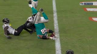 Dolphins OL Robert Hunt big man touchdown vs Ravens called back