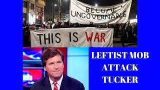 Protesters Break Tucker Carson’S Door - Fox News Issues Statement After Mob Targ