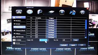 Video Loss Menu