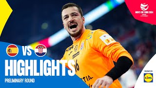 Historic win for Croatia! | Spain vs Croatia | Highlights | Men's EHF EURO 2024