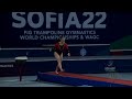 MILH Evi (BEL) W - 2022 Trampoline Worlds, Sofia (BUL) - Q2 Tumbling