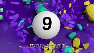 Tennessee Lottery Morning_C3_C4_WB 01/20/2025