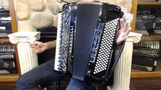 SCANAIRVIHBK - NEW Black Scandalli Air VI Piano Accordion LMMH 41 120 $12999