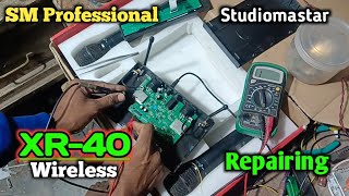 Studio Master XR-40 wireless microphone repairing and review full details #studiomaster