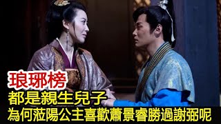 琅琊榜：都是親生兒子，為何蒞陽公主喜歡蕭景睿勝過謝弼呢？︱琅琊榜︱胡歌︱靳東︱王凱︱劉濤︱吳磊#影視娛樂驛站