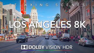 Driving Los Angeles 8K HDR Dolby Vision - Bel Air to Downtown LA (Los Santos)