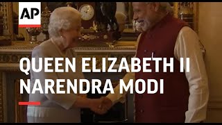 Queen Elizabeth II meets Indian PM Modi