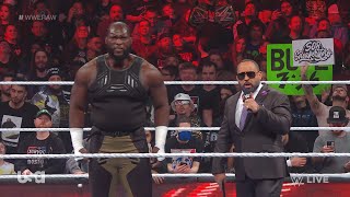 MVP and Omos send a message to Brock Lesnar - WWE RAW March 06, 2023