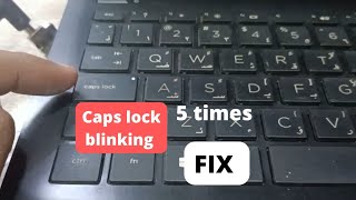 hp laptop no display caps lock blinking 5 times long and 3 time short - HP 250 G7 Laptop no display