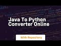 java to python converter online