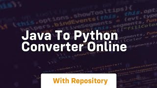 java to python converter online
