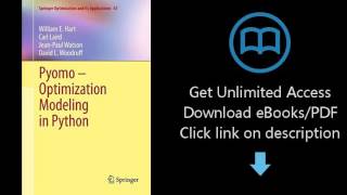 Download Pyomo - Optimization Modeling in Python (Springer Optimization and Its Applications [P.D.F]