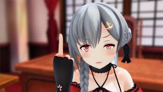 【アイドル部MMD】人を怒らせる夜桜たま【How to Flip the Bird】