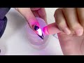 new year s black rabbit nail art🐰🖤 gel extension cute nails asmr