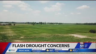 Flash drought conditions pose concerns for Hoosier farmers