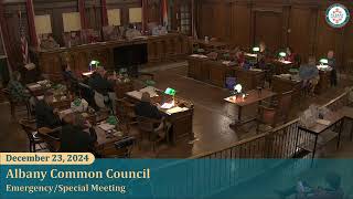 December 23, 2024 | Emergency/Special Meeting of the Albany Common Council