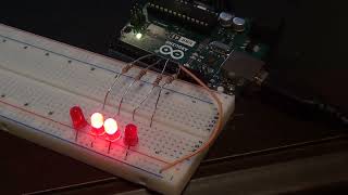 4 - Binary Counter using Arduino (4 bits, 0-15)