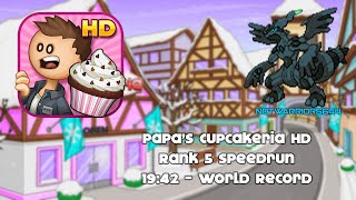 Papa's Cupcakeria HD Rank 5 Speedrun (World Record - 19:42)