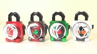 仮面ライダー鎧武 (ガイム)  DXフォーゼ\u0026オーズロックシードセット+ウィザード\u0026W (ダブル) ロックシードセット レビュー