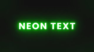 CSS Neon Text Hover Effect