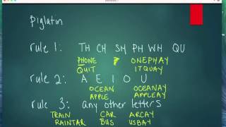 Module 12 Pig Latin (string example), Part 1 (video 1 of 4)