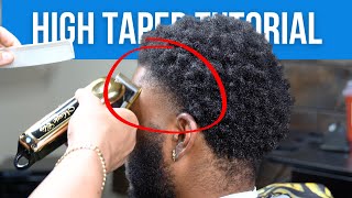 HIGH TAPER + BEARD LINEUP TUTORIAL | STEP BY STEP