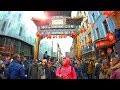 Walking London during Chinese New Year Celebrations from Chinatown to Trafalgar Square