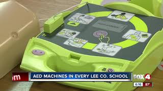 AED machines will now be in Lee County schools