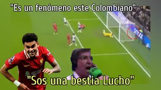 RELATOR ARGENTINO ENLOQUECIDO CON LOS GOLES DE LUIS DÍAZ AL TOTTENHAM! Doblete de Lucho 🔥