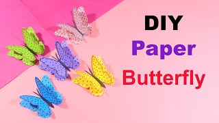 How to Make Cute Paper Butterfly | DIY Easy Paper Butterfly at Home - Paper Origami Butterfly