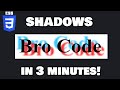Learn CSS shadows in 3 minutes! 👥