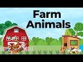 Farm Animals Names and Sounds for Kids | Learn farm animal names with pictures | Vocabulary for kids