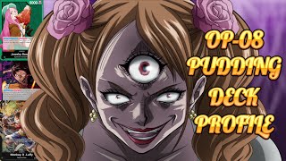 🍰 OP-08 Pudding Deck Profile & Gameplay! | One Piece Card Game Strategy