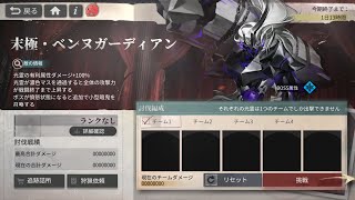 【白夜極光(AlchemyStars)】終典 末極・ベンヌガーディアン 挑戦記録（2024/07/18~07/26期）