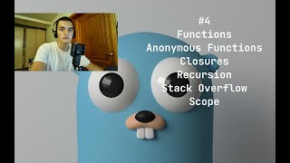 [Golang Course]. #4 Functions. Anonymous Functions. Closures. Recursion. Stack Overflow. Scope