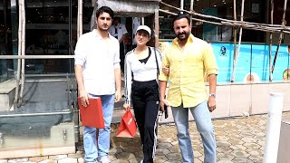 Saif Ali Khan, Sara Ali Khan & Ibrahim Ali Khan Snapped At Foodhall Bandra